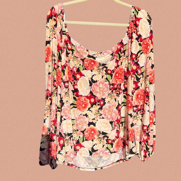 INC INTERNATIONAL CONCEPTS WOMENS FLORAL-PRINT SQUARE NECK RING TOP SIZE XL NWT! - Picture 3 of 4